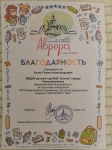 благодарность организатору 2020г.
